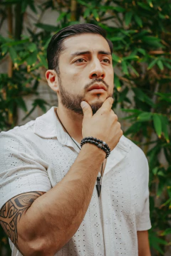 Pulsera de Jaguar de Piedra Natural Negra para Caballero - tienda en línea