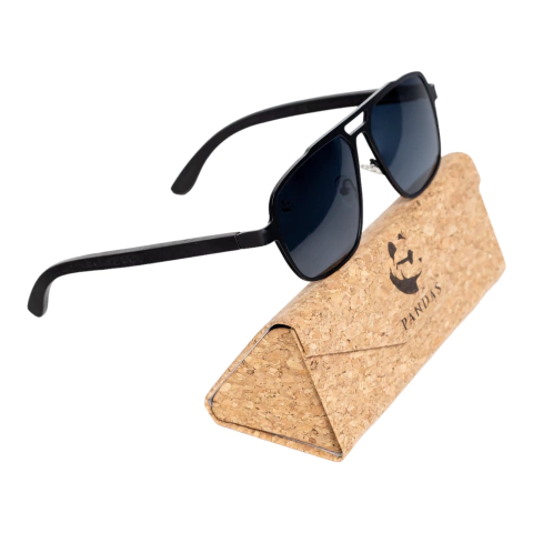 Lentes de Sol Oso Negro Oscuros & Patillas de Madera - Polarizados UV400 Caballero - comprar en línea