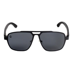 Lentes de Sol Oso Negro Oscuros & Patillas de Madera - Polarizados UV400 Caballero - PANDAS® Lentes de Sol Polarizados y Accesorios para Mujer y Hombre