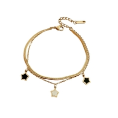 Pulsera de Estrellas de Titanio Dorado para Dama - comprar en línea