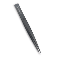 Pinza Negro Mate 8,5cm. - Punta Fina - Basicare Argentina