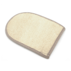 Manopla de baño con vegetal y toalla (beige) en internet