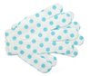 Guantes exfoliantes de baño de nylon lunares azul (2)
