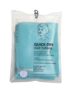 Turbante de microfibra celeste - comprar online