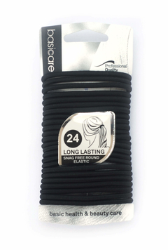 Elásticos redondos antienganche negros (24) - comprar online