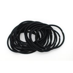 Elásticos finos antienganche negros (20)