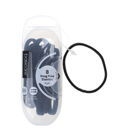 Elásticos chatos antienganche negros (8) - comprar online