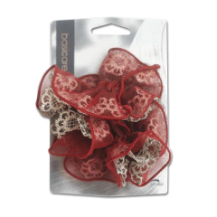 Scrunchy para el cabello tamaño grande color burgundy en internet