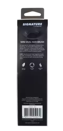 SIGNATURE: Mini cepillo oval para cabello - Basicare Argentina