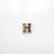 Passante de metal passador letra "H" EZ 6402 (Kit 5 Unid)