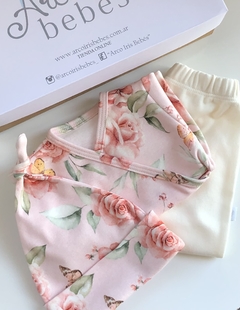 Ajuar 3 piezas, Algodón Pima, ESTAMPA BELLA. - comprar online