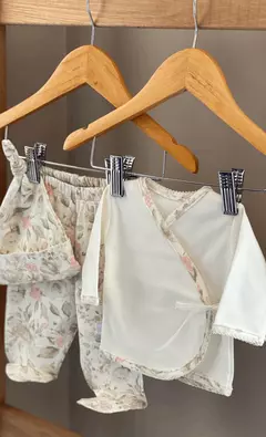 Ajuar 3 piezas, Algodón Pima, ESTAMPA PILAR. - comprar online