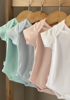 Body Americano Manguita Corta, Algodón Pima, LISOS. - comprar online