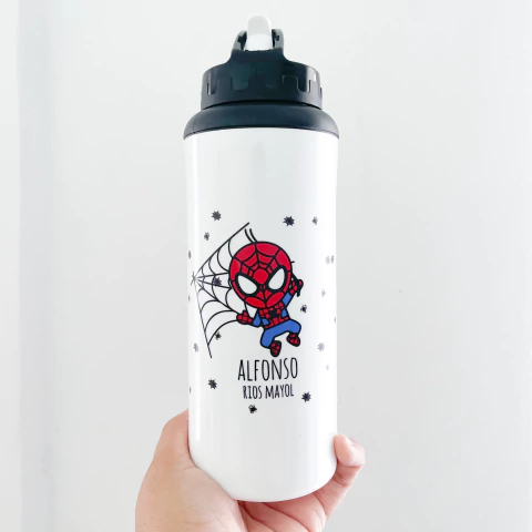 Botella con sorbete - Spiderman