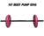 KIT Body Pump 10 Kg PVC Rosa Discos Con Agarres + Barra 1,20 + Topes