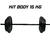 Kit Body Pump 15kg Pvc Negro - Discos con Agarre + Barra 1,20cm + Topes