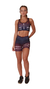 Short Calza Sublimada Bordo Gafit TALLE S