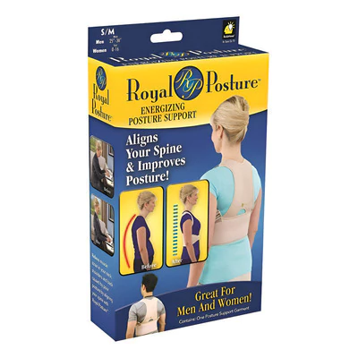 Corrector Postural Con Faja De Neoprene Negro - comprar online