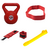 Kit Entrenamiento Nº9 Pesa Rusa PVC 6KG + Tobilleras con Peso 2kg + Superband Resistencia intensidad Baja + Banda Circular de Tela Intensidad Media - comprar online