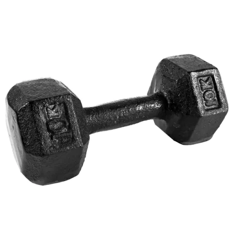 Mancuerna de Fundición 10KG Hierro Maciza (UNIDAD)