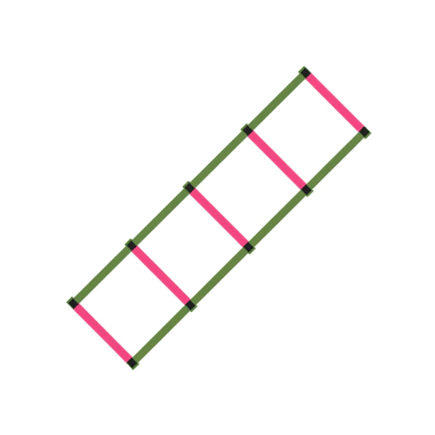 Escalera de coordinación con 5 Flejes Plásticos - comprar online