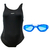 Kit Malla Enteriza Solid + Antiparra Isus Hydro - comprar online