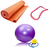 Kit Entrenamiento Yoga - Pilates Nº6 Colchoneta Mat 6mm + Anillo + Esferodinamia 65cm + Inflador