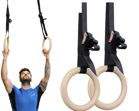 Anillas para Entrenamiento de Suspensión Calistenia Ajustables Madera - comprar online
