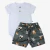 Conjunto Bebê Body com Botões e Short Cachorrinhos
