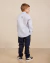 Calça Infantil Masculina de Sarja Azul Marinho