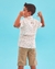 Camisa Infantil Masculina Manga Curta Linho Bege Tartaruga - comprar online