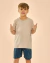 Camiseta Infantil Tech Modal - Bege - Mundo Coala Moda Infantil