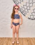 Conjunto Infantil Feminino Praia e Piscina Azul Marinho Floral - comprar online