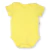 Body Infantil Unissex Manga Curta Amarelo