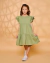 Vestido Infantil Malha Verde Oliva