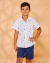 Camisa Infantil Masculina Manga Curta Branco Viagem - Mundo Coala - comprar online