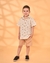 Camisa Infantil Masculina Linho Dino