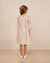Vestido Infantil Chuva de Flores Marrom Claro
