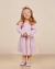 Vestido Infantil Malha com Tule Lilás