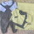 Kit Saida Maternidade Happy Baby Amarelo e Cinza