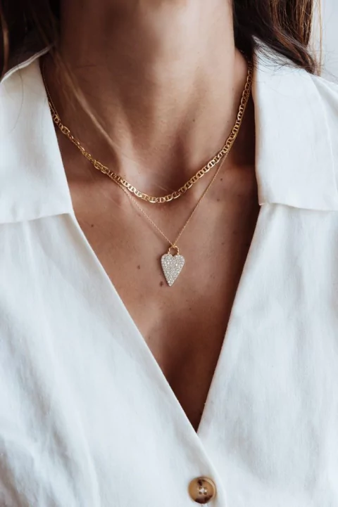 Colar mini corrente italiana ouro - comprar online