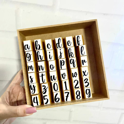 Kit de Carimbos Alfabeto