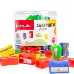 SACAPUNTAS SKYCOLOR PLASTICO - Tubo x 72 unidades - comprar online