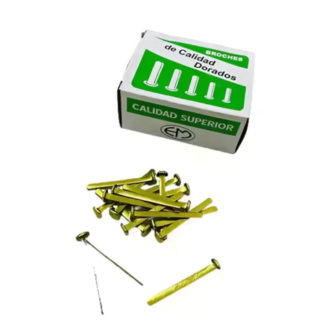 BROCHE DORADO x 100 unidades - Nº7