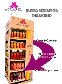 Exhibidor Acuarel Giratorio x 300 acrílicos - carga completa