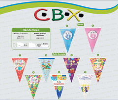 BANDERIN CBX FELIZ CUMPLE - MODELOS SURTIDOS - tienda online
