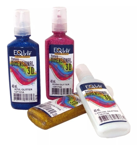 PINTURA DIMENSIONAL GLITTER X 40 ml