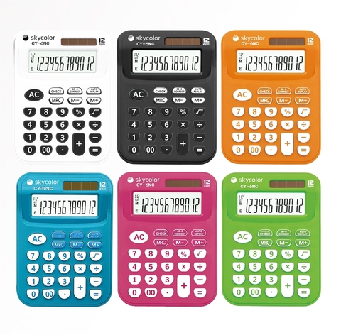 CALCULADORA SKYCOLOR CT-6N 12 DÍGITOS