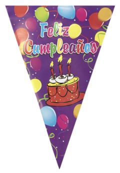 BANDERIN CBX FELIZ CUMPLE - MODELOS SURTIDOS