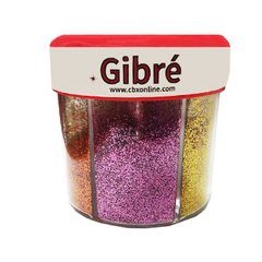 FRASCO GIBRÈ CBX 50 gs c/ tapa dispenser x 6 Colores surtidos